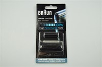 Tête, Braun rasoir électrique & tondeuse cheveux - Noir (10B/20B - 1000/2000 Series)