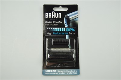 Tête, Braun rasoir électrique & tondeuse cheveux - Noir (10B/20B - 1000/2000 Series)