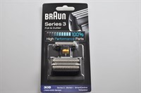 Tête, Braun rasoir électrique & tondeuse cheveux - Noir (30B - 7000/4000 Series)
