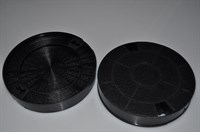 Filtre charbon, Bosch hotte - 190 mm (2 pièces)