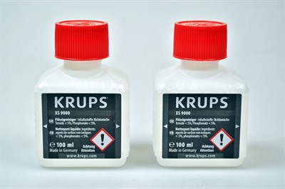 Liquide de nettoyage, Krups cafetière expresso - XS9000 (2 pièces)