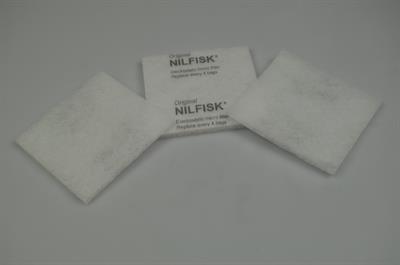 Filtre, Nilfisk aspirateur - 100 x 107 mm (filtre avant)
